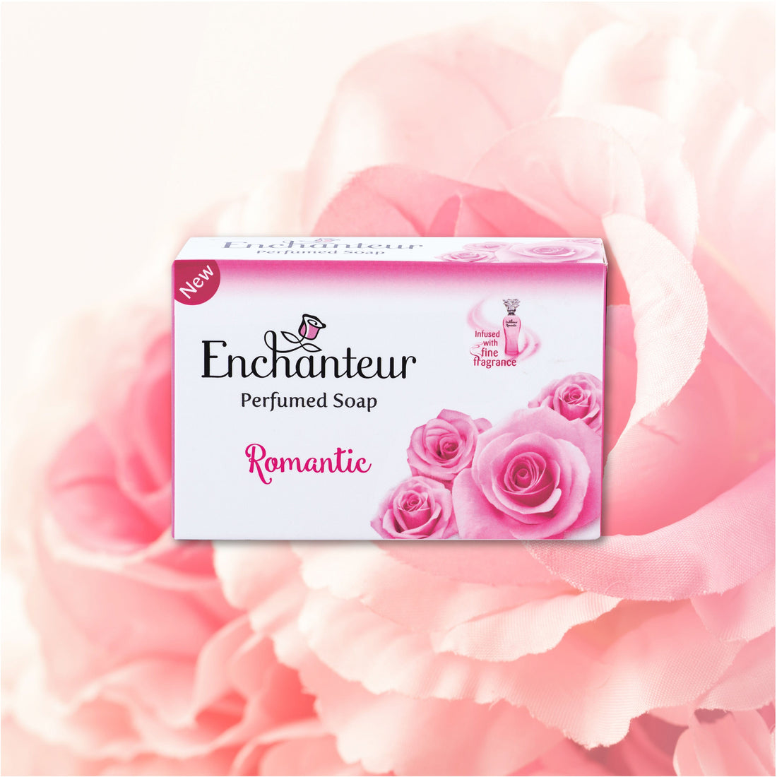Enchanteur Romantic Deluxe Perfumed Soap 90g - Long Lasting Floral Fragrance Beauty Soap for Soft, Smooth & Fresh Radiant Ski