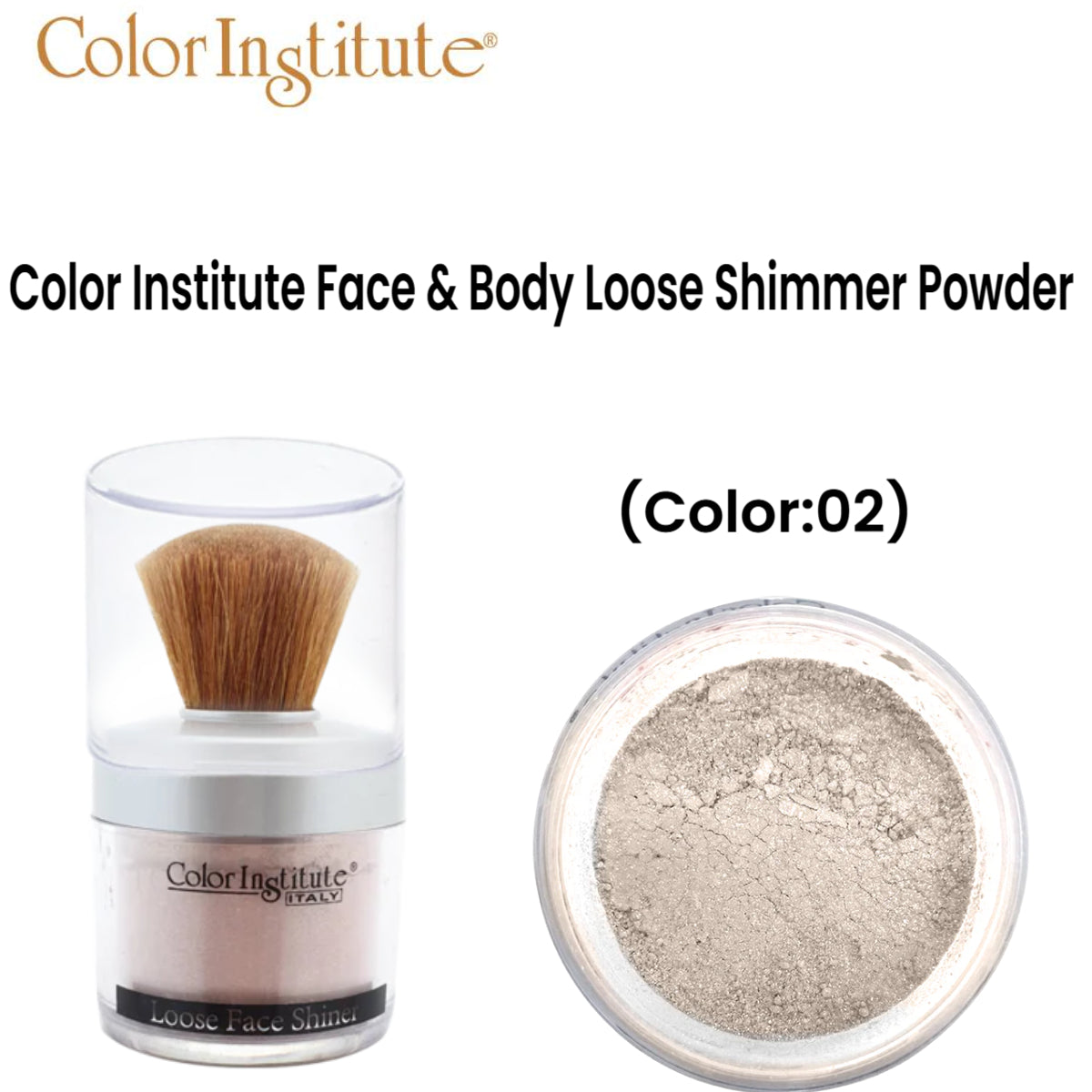 Color Institute Face & Body Loose Shimmer Powder (Color:02)