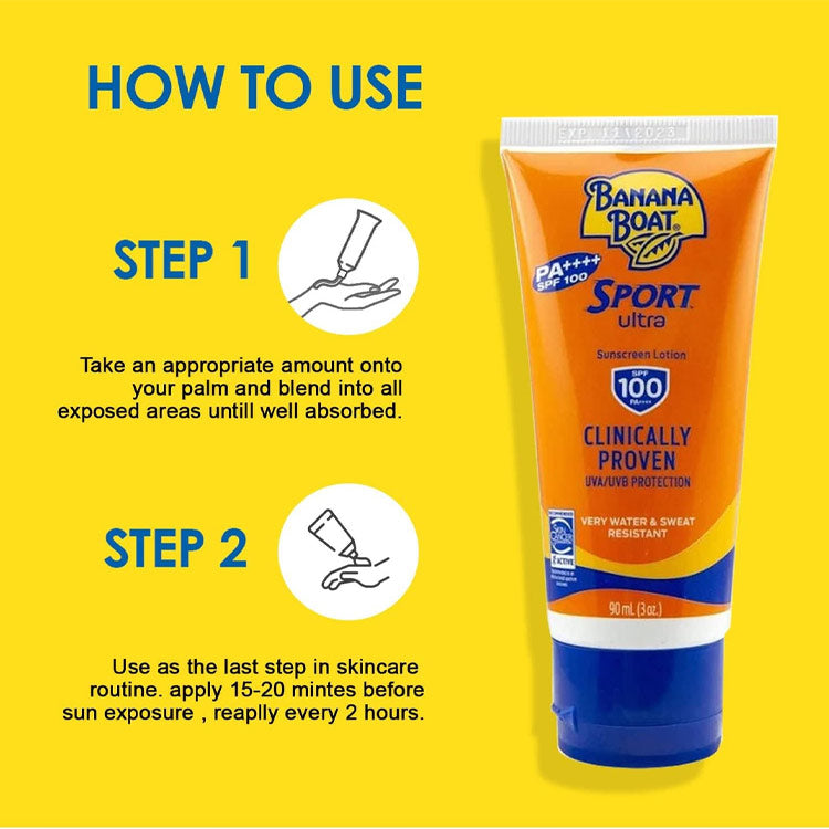Banana Boat Sport Ultra Sunscreen Lotion SPF 30 PA++++ 90ml