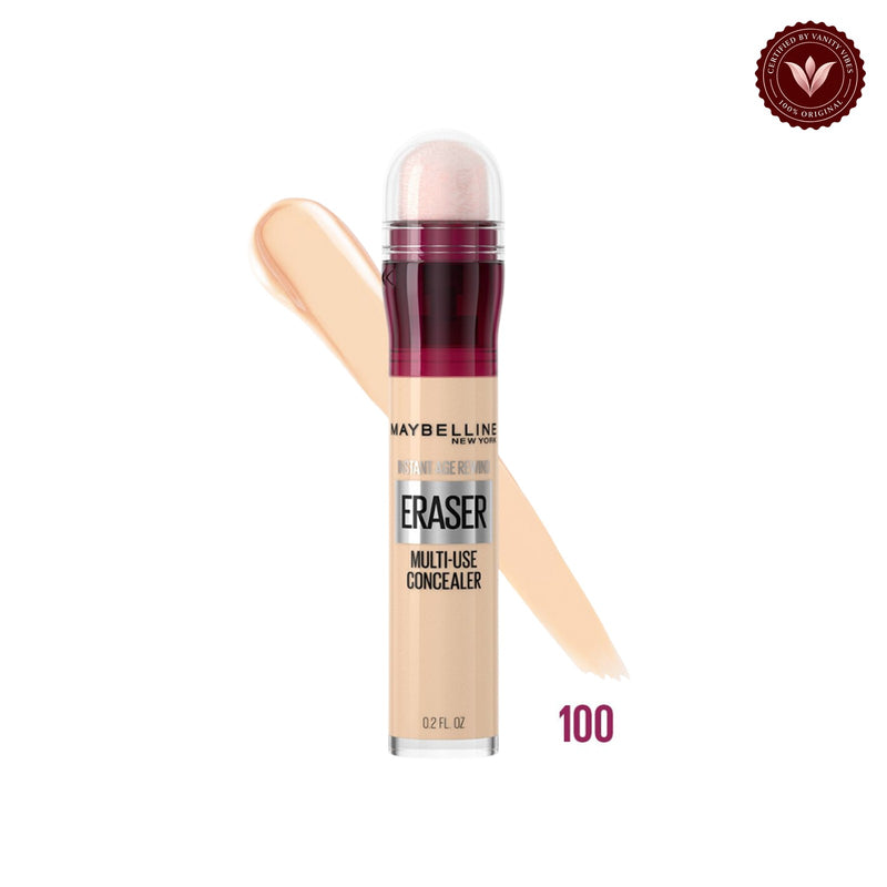 Maybelline Instant Age Rewind Eraser Multi-Use Concealer 6ml front product photo with Vanity Vibes badge