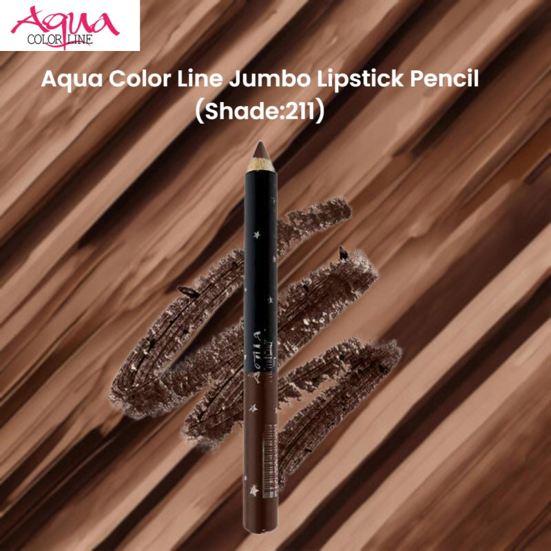 Aqua Color Line Jumbo Lipstick Pencil (Shade:211)