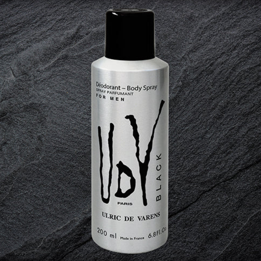 UDV for Men Black Body Spray 200ml Long-Lasting Fresh & Masculine Fragrance
