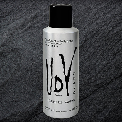 UDV for Men Black Body Spray 200ml Long-Lasting Fresh & Masculine Fragrance