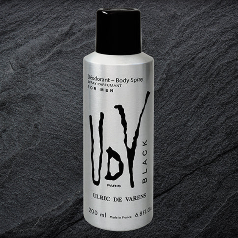 UDV for Men Black Body Spray 200ml Long-Lasting Fresh & Masculine Fragrance