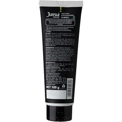 Junsui Naturals Oil Control Whitening Face Wash 100g - Deep Cleansing Facial Cleanser for Oil Control, Acne Prevention & Brig