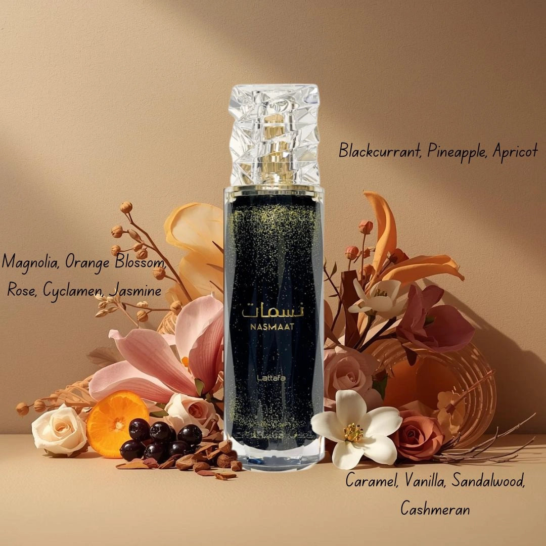 Lattafa Nasmaat Eau de Parfum 100ml - Long Lasting Original Elegant Unisex Fragrance for Men & Women