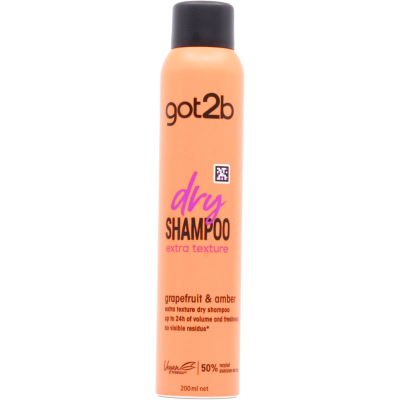 Schwarzkopf Got2b Dry Shampoo with Grapefruit & Amber 200 ml Extra Texture & Fresh Oil Control