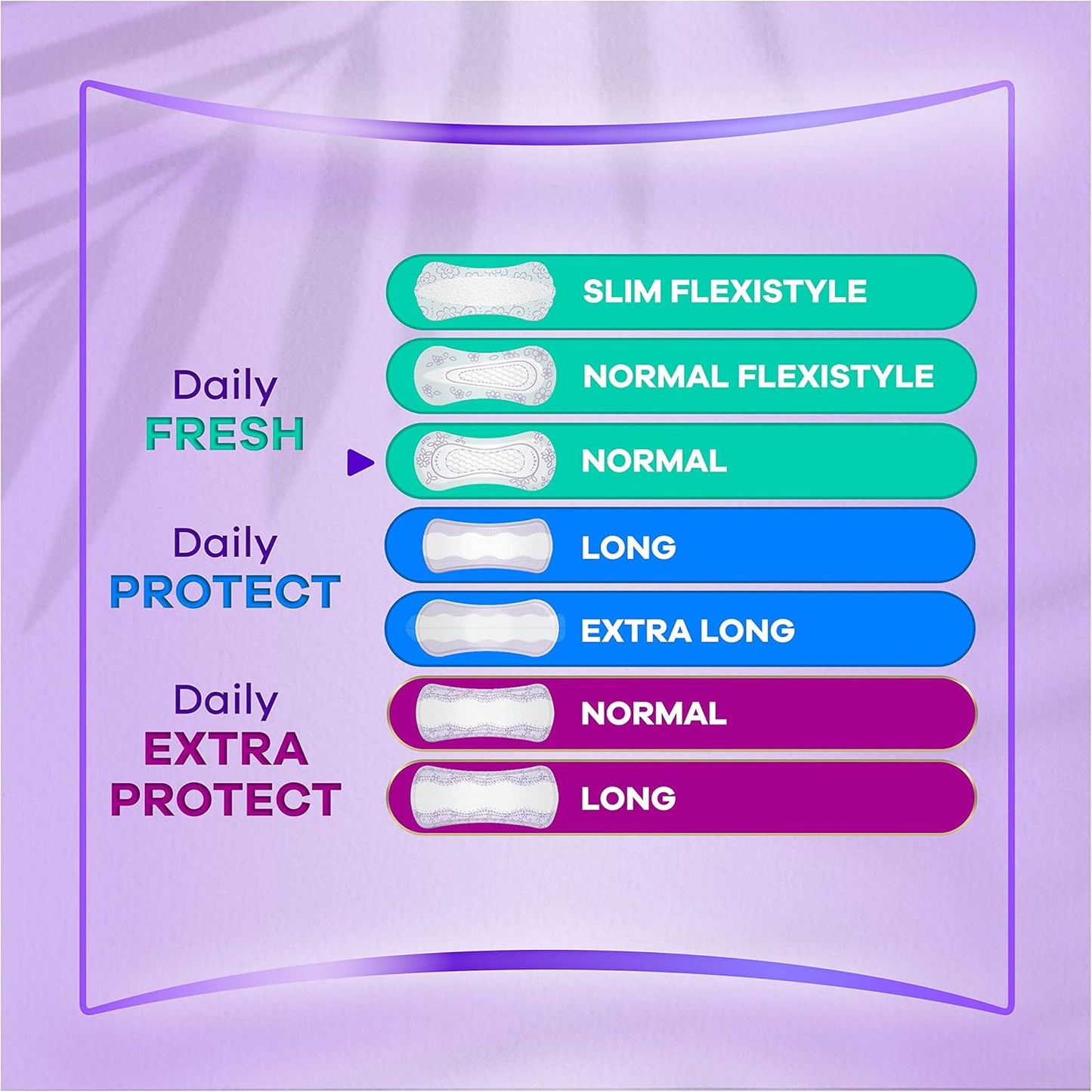 Always Daily Fresh Normal Odour Lock Pantyliners 54pcs Big Pack - Lightly Scented Daily Liners for Everyday Freshness, Comfor