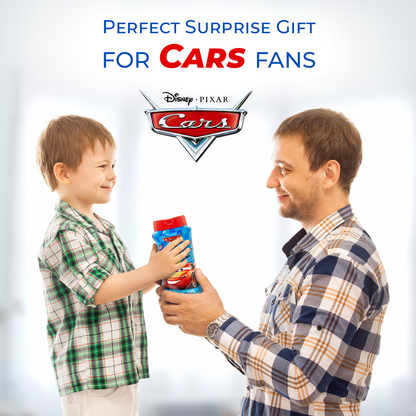 Lorenay Disney Cars 95 2-in-1 Bubble Bath & Shampoo 475ml - Gentle Kids Hair & Body Wash for Soft Cleansing, Fun Bath Experie