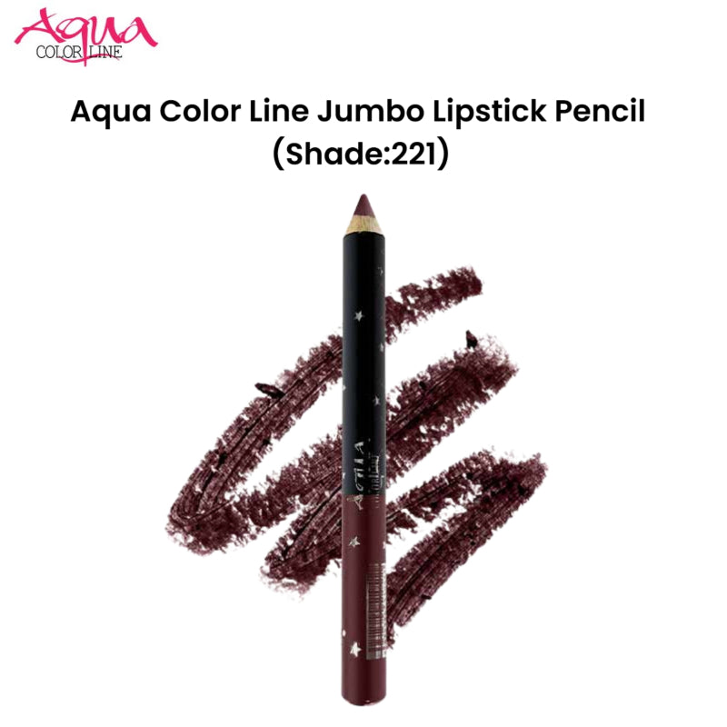 Aqua Color Line Jumbo Lipstick Pencil (Shade:221)