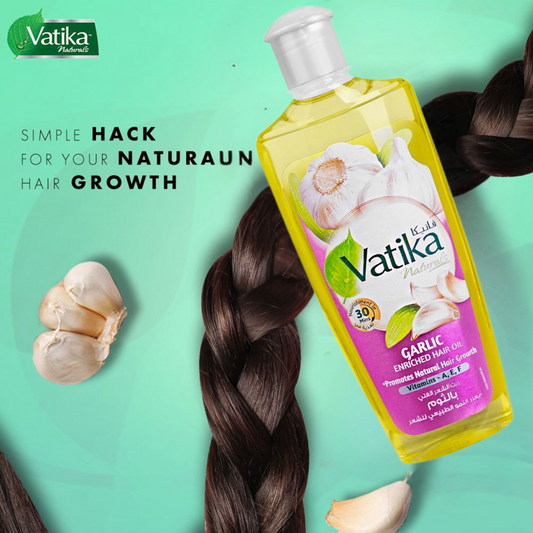 Vatika Naturals Garlic Natural Hair Growth Enriched Hair Oil 200ml