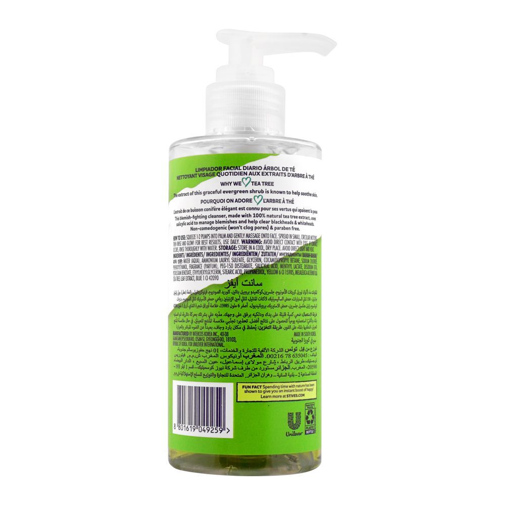 St Ives Blemish Care Daily Face Cleanser Tea Tree 200ml – Deep Cleansing Anti Acne Face Wash for Clear & Fresh Skin
