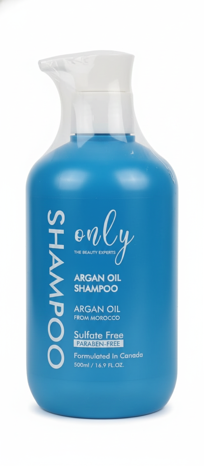 AURA Only Argan Oil Moisturizing Shampoo 500ml - Deep Nourishing Hair Care Shampoo for Dry & Damaged Hair, Frizz Control, Smo