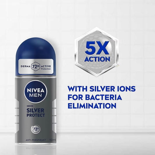 Nivea Men Silver Protect 72H Anti Perspirant Roll on 50ml