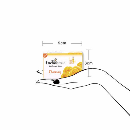Enchanteur Deluxe Charming Soap 90g - Perfumed Floral Beauty Soap for Soft, Smooth & Fresh Fragrant Skin Daily Use
