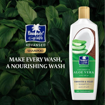 Parachute Adv Coconut & Aloe Vera Smooth Silky Shampoo 340ml
