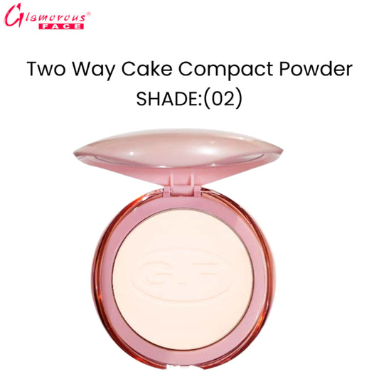 Glamorous Face Two Way Cake Compact Powder (Shade:02)