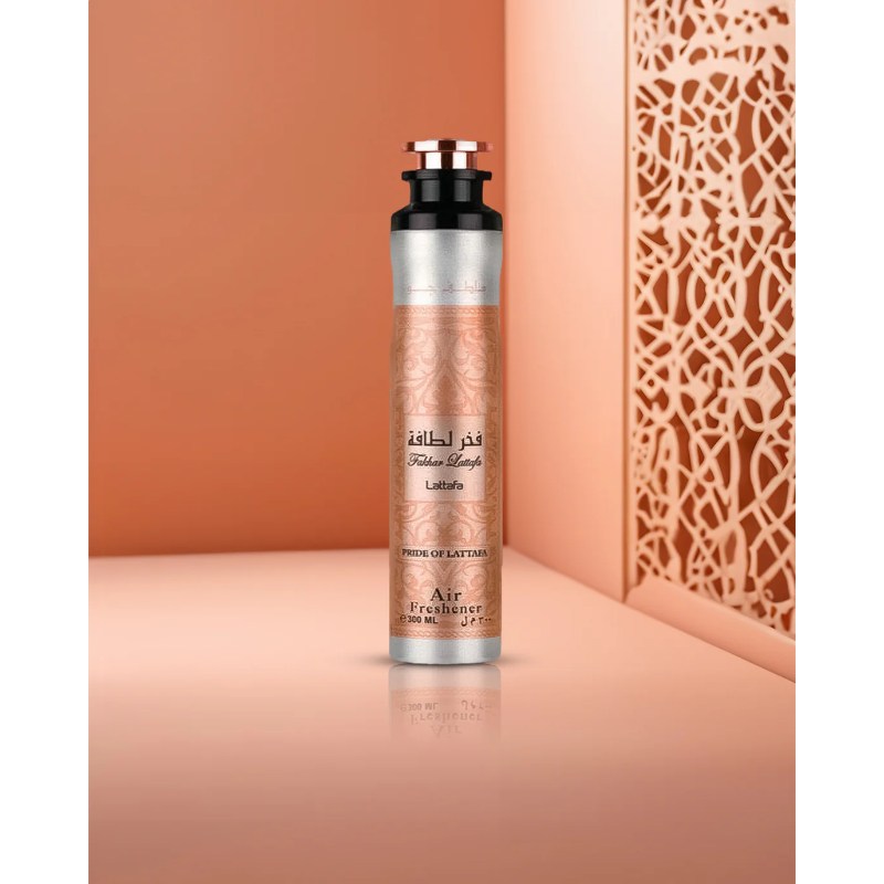Fakhar Lattafa Women Rose Air Freshener 300 ml Floral Home Fragrance & Long‑Lasting Freshness