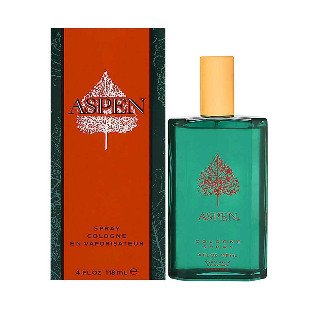 Aspen Spray Cologne En Vaporisateur 118ml – Long Lasting Fresh Outdoor Masculine Fragrance Spray for Men