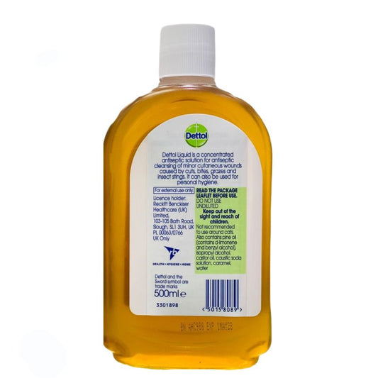Dettol Antiseptic Liquid Chloroxylenol 4.8% w/v 750ml - Multi-Purpose Disinfectant for Germ Protection & Hygiene