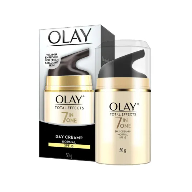 Olay Total Effects 7-in-1 Day Cream SPF15 50g – Vitamin Enriched for Fresh & Radiant Normal Skin