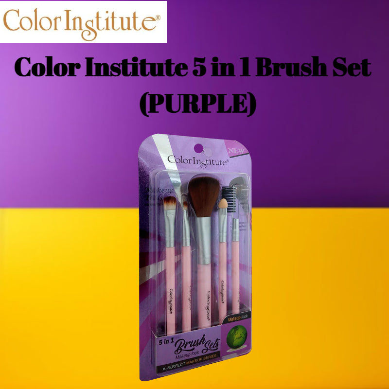 Color Institute 5 in 1 Brush Set (Purple)