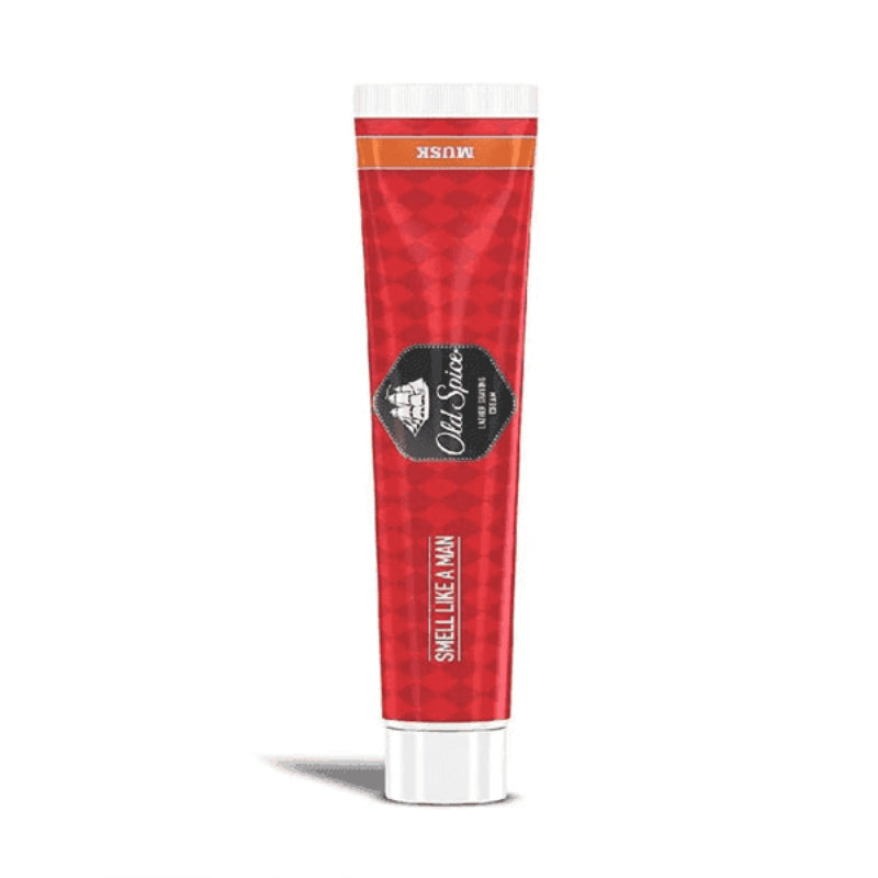 Old Spice Lather Shaving Cream with Musk Fragrance 70 g Smooth Shave & Masculine Scent