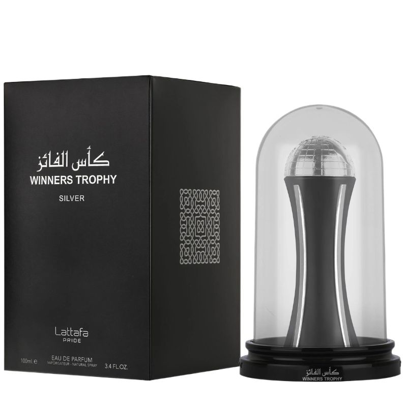 Lattafa Winners Trophy Silver Pride Eau De Parfum 100ml Masculine Fresh & Woody Fragrance