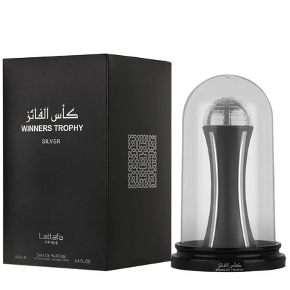 Lattafa Winners Trophy Silver Pride Eau De Parfum 100ml Masculine Fresh & Woody Fragrance