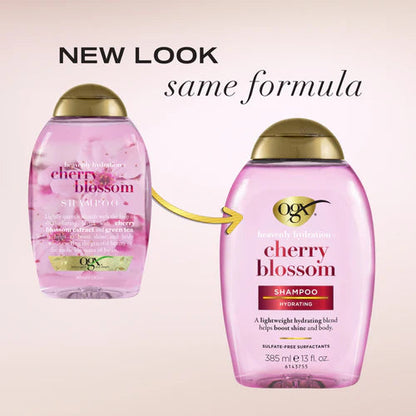 OGX Heavenly Hydration + Cherry Blossom Shampoo Hydrating 385ml