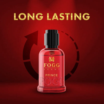 Fogg Scent Prince Perfume Eau de Parfum 30ml - Long Lasting Fresh Fragrance Spray for Men, Compact Travel Size
