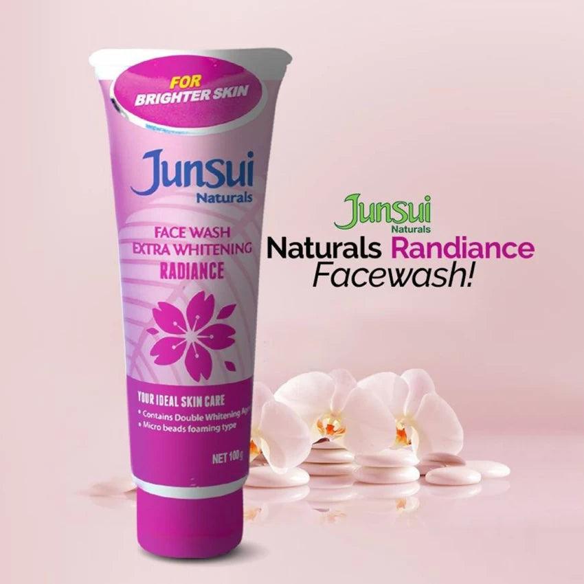 Junsui Naturals Face Wash Extra Whitening Radiance 100g