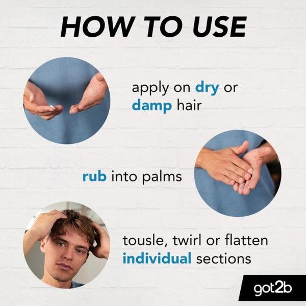 Schwarzkopf Got2b Beach Matt Paste Chill Hold 100ml Matte Finish & Casual Texture Styling