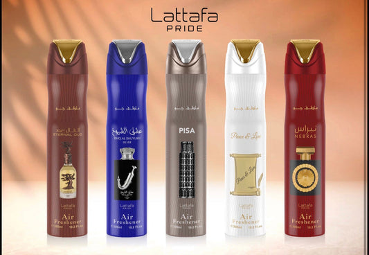 Lattafa Peace & Love Air Freshener 300ml - Long Lasting Luxury Floral Fruity Fragrance Room Spray for Home & Office