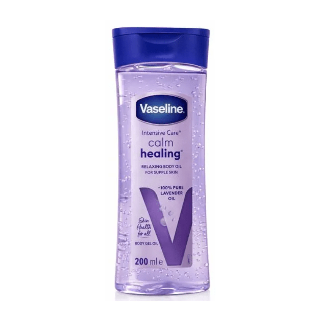Vaseline Intensive Care Calm Healing Body Oil 200ml – Nourishing Body Oil for Soft Supple Skin, Deep Moisture Care, Smooth Sk