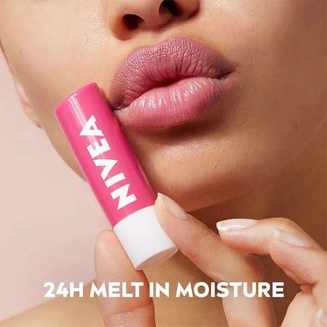 Nivea 24h Moisture D Hydration Watermelon Shine Lip Balm 4.8g