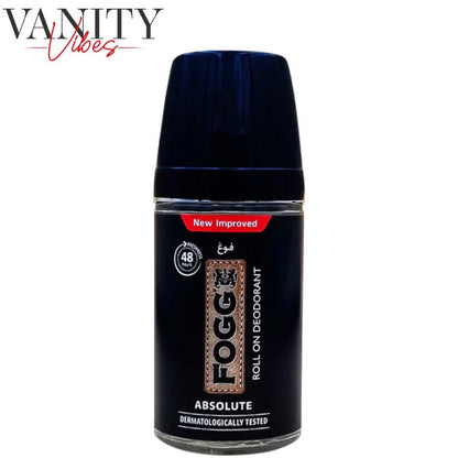 Fogg Absolute Roll-On Deodorant 50ml New & Improved Long-Lasting Freshness
