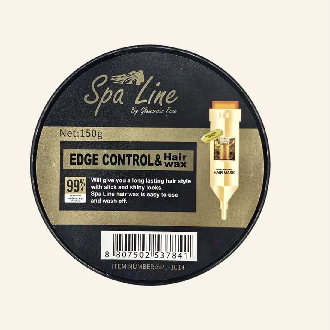 Spa Line Edge Control Hair Wax For Hair Styling 100gm (Transparent)
