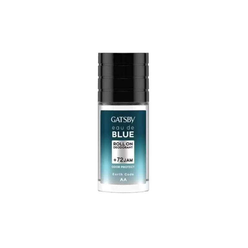 Gatsby Eau de Blue Roll-On Deodorant 50ml – 72H Odor Protection Earth Code