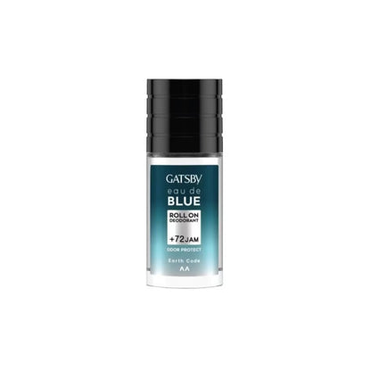 Gatsby Eau de Blue Roll-On Deodorant 50ml – 72H Odor Protection Earth Code