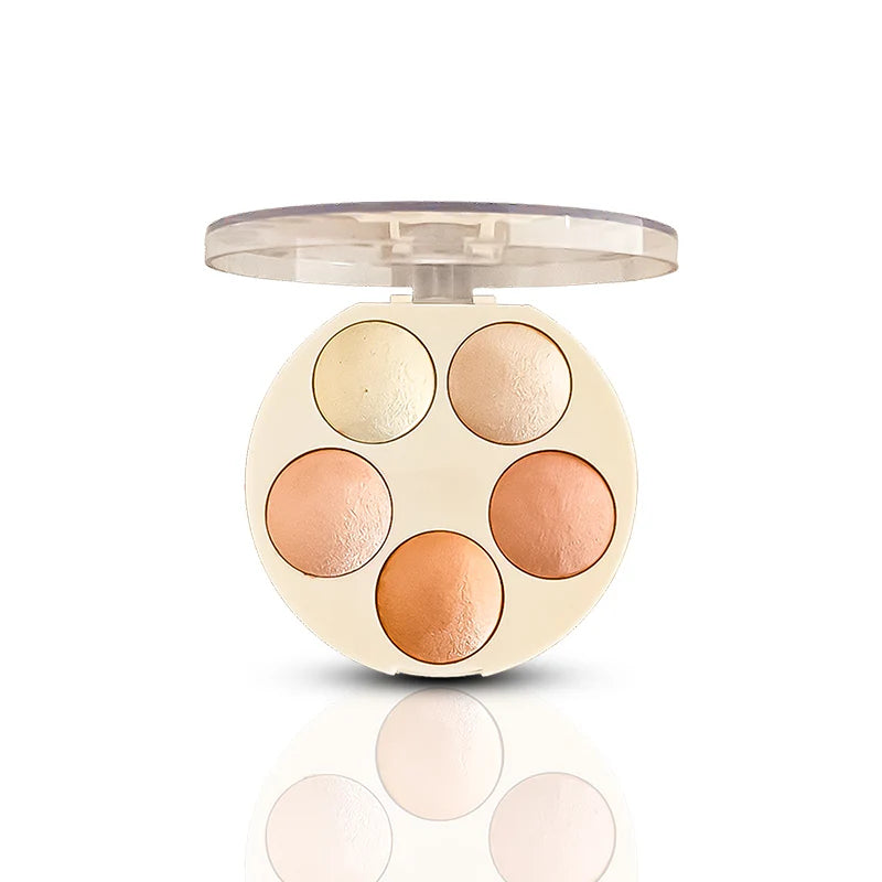 Aqua Color Line 5 in 1 Highlighter & Blush on Kit (02)