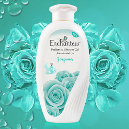 Enchanteur Gorgeous Perfumed Shower Gel 250ml - Deep Cleansing Moisturizing Body Wash with Long Lasting Floral Fragrance for 