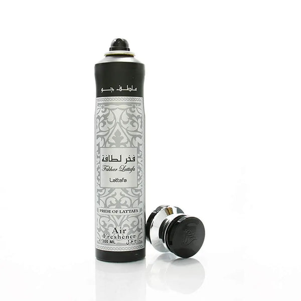 Fakhar Lattafa Air Freshener 300ml - Long Lasting Luxury Floral Fruity Fragrance Room Spray for Home & Office