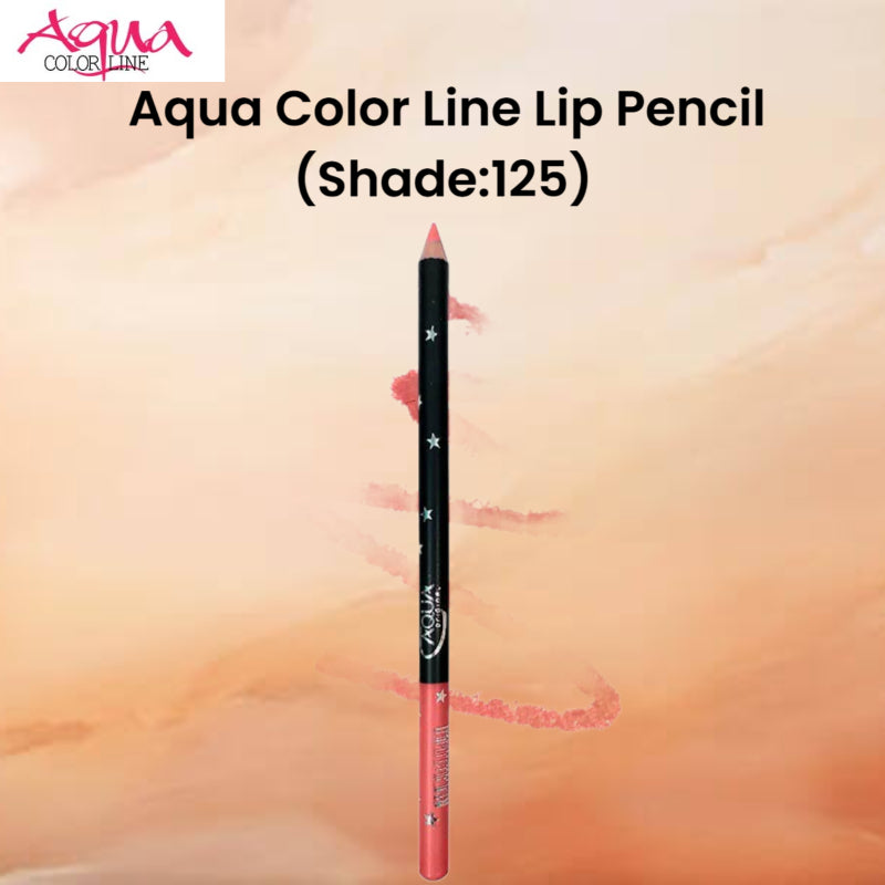 Aqua Color Line Lip Pencil (Shade:125)
