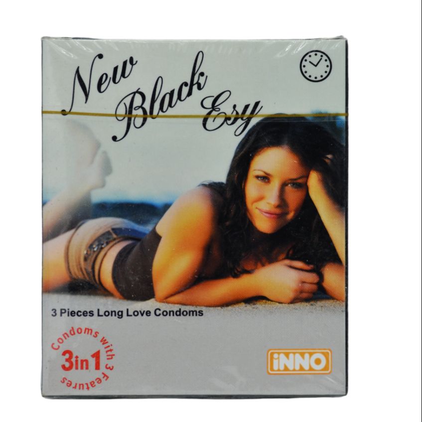 Inno Black Esy 3 in 1 condom