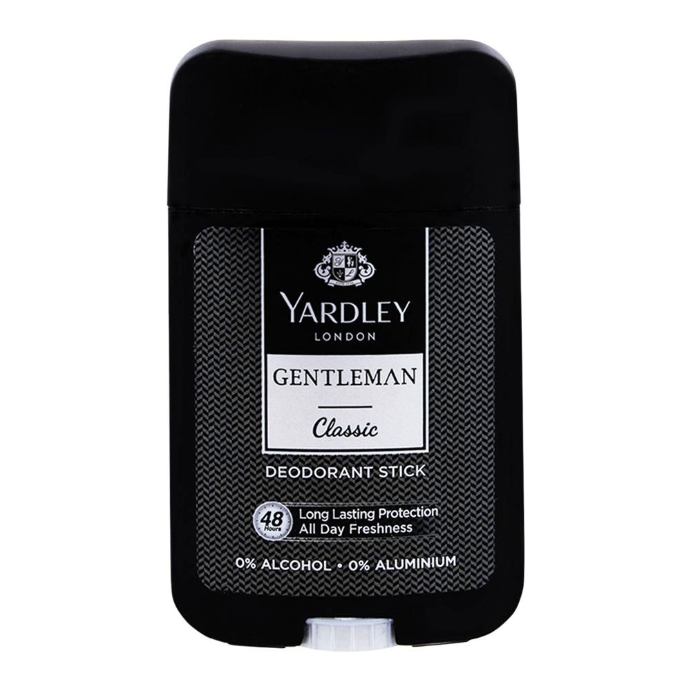 Yardley Gentleman Classic Deodorant Stick 50ml – Long Lasting Fresh Masculine Fragrance Antiperspirant for Men