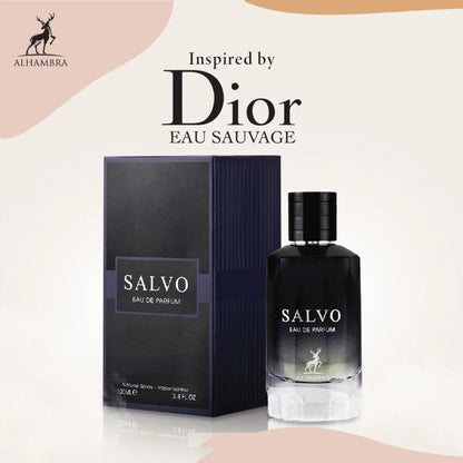 Salvo Intense Eau de Parfum 100ml by Maison Alhambra Long-Lasting Bold Masculine Fragrance