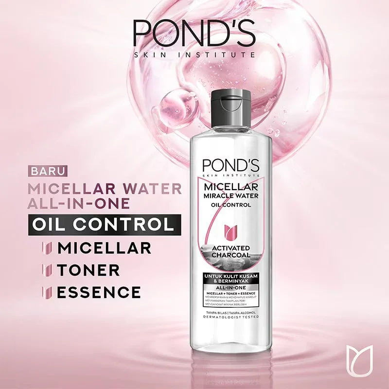 PONDS Pond's Skin Institute Micellar Miracle Water Oil Control Activated Charcoal 400ml