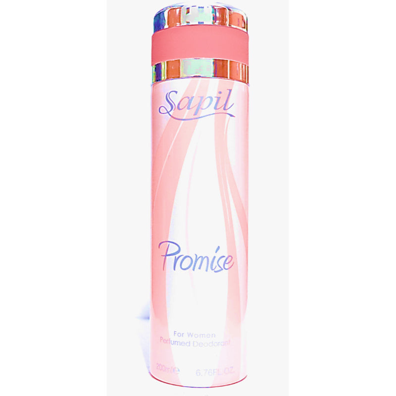 Sapil Promise Deodorant Body Spray for Women 200ml - Long Lasting Floral Feminine Fragrance Spray with All Day Freshness, Odo