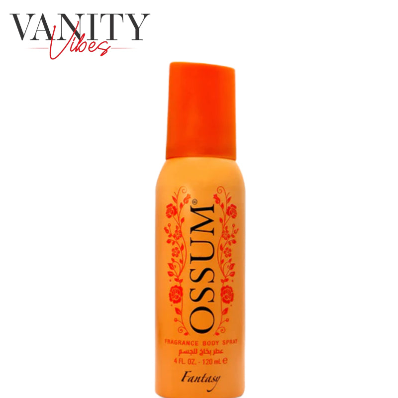 Ossum Fantasy Fragrance Body Spray for Women 120ml - Long Lasting Sweet Floral Deodorant Body Mist Perfume Spray for Daily Us